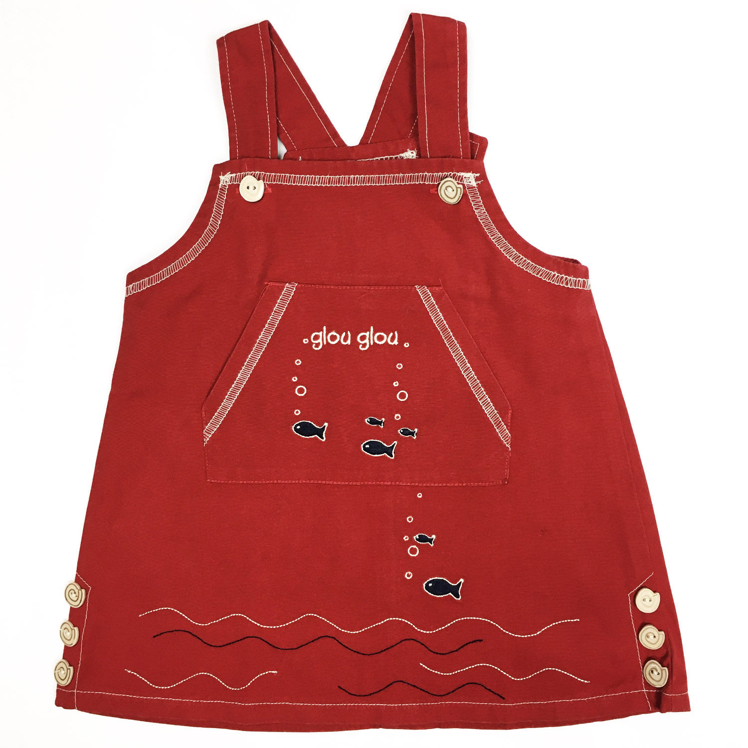 Robe Rouge Bebe Fille Yelaa