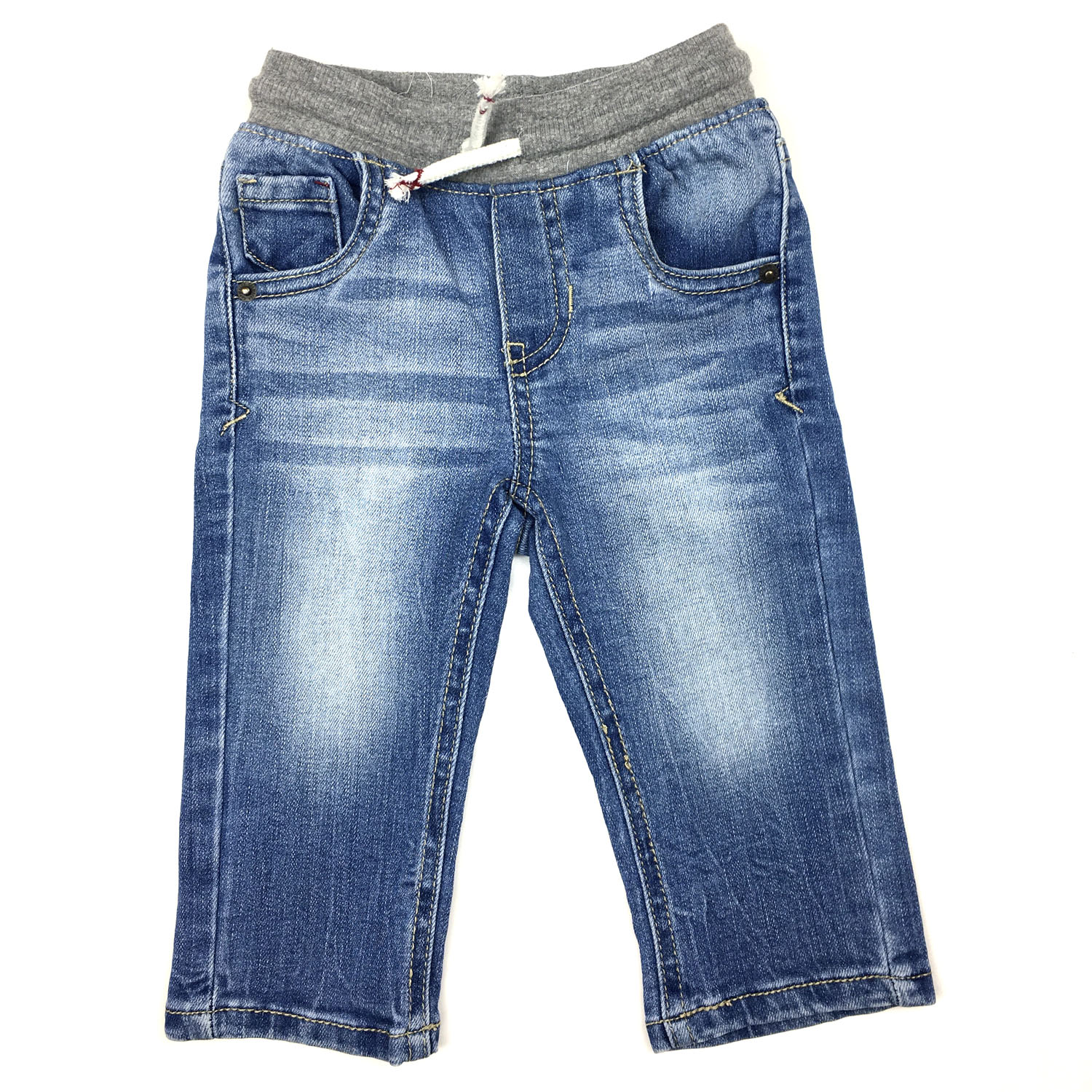 Pantalon Jean Bleu Gris Bebe Garcon Yelaa