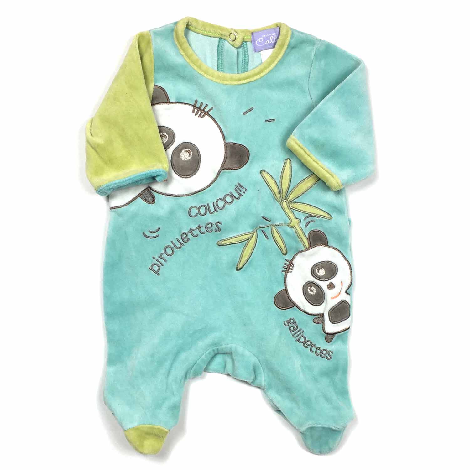 GRENOUILLERE BEBE GARCON CALINS_1M_COT80-POL20_#4ABG BOUTIQUE VETEMENT BÉBÉ GARCON NEUF ET FRIPERIE