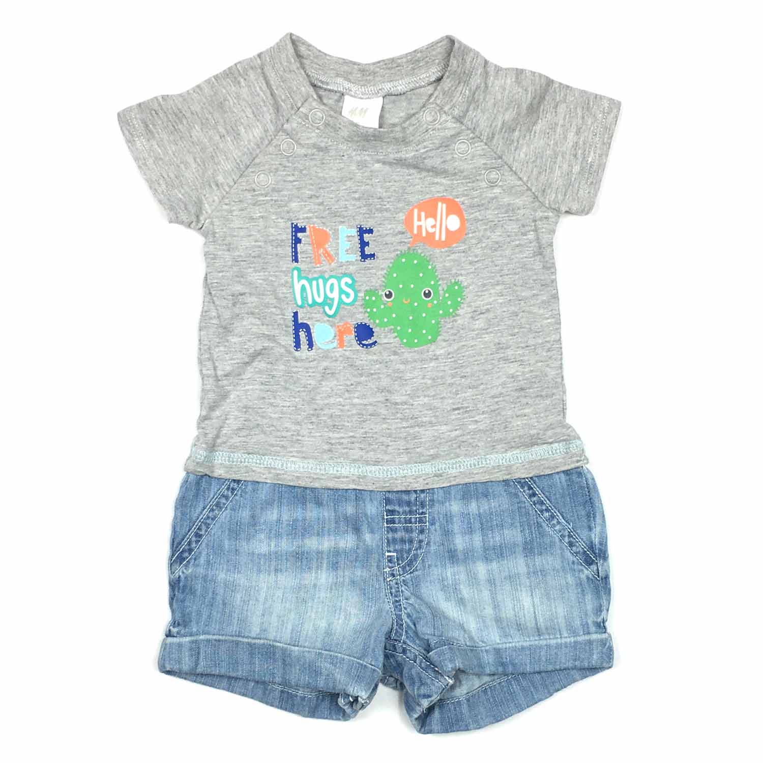 BARBOTEUSE BEBE GARCON H&M_2-4M_COTON_#6BHG BOUTIQUE VETEMENT BÉBÉ GARCON NEUF ET FRIPERIE